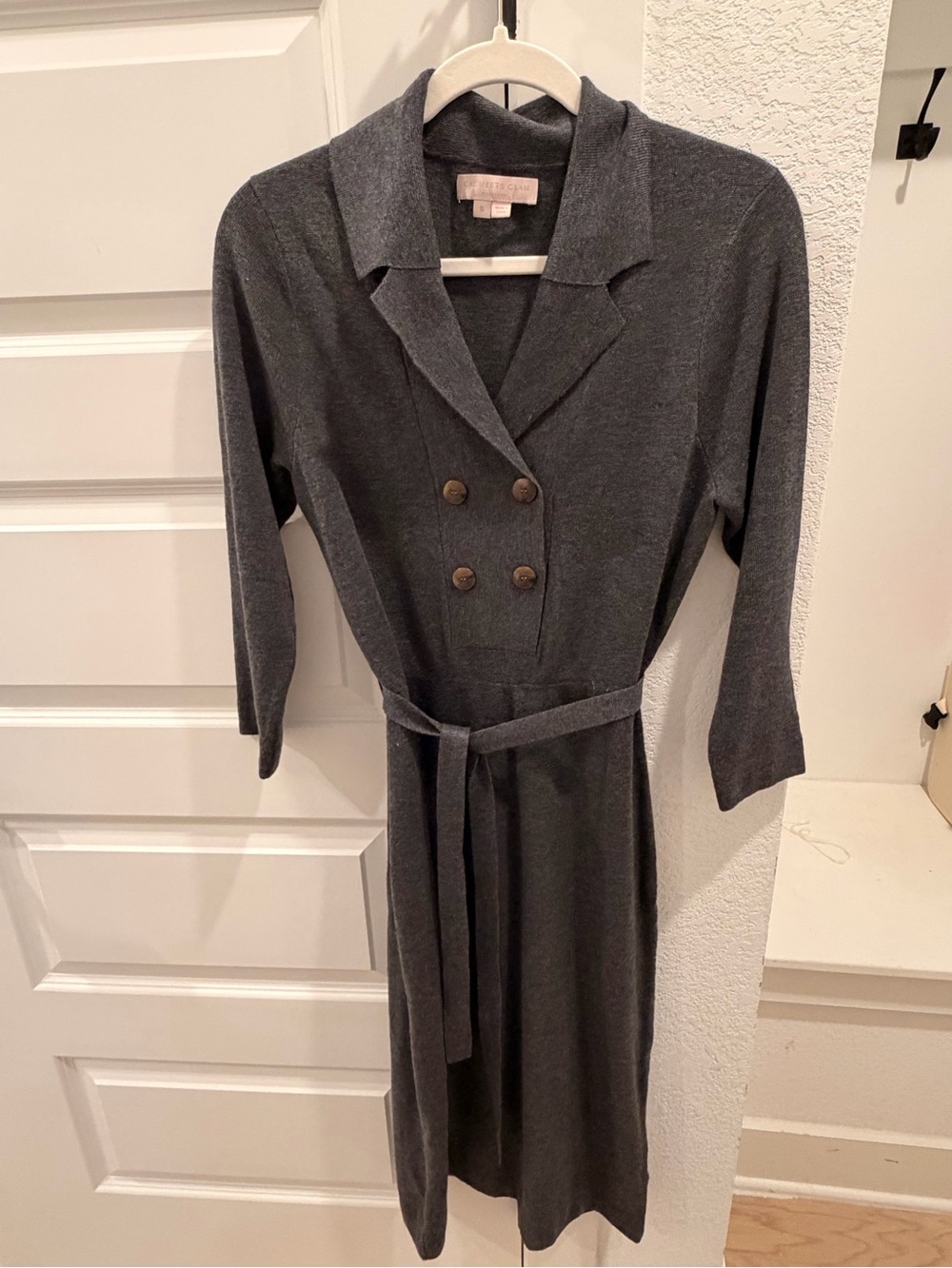 Gal Meets Glam Gray Sweater Dress Size S